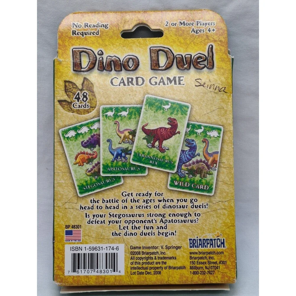 2008 Dino Duel Card Game Briarpatch